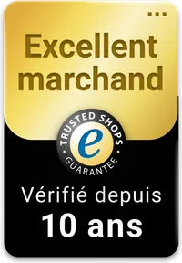 Trusted Shops Excellent marchand – vérifié depuis 10 ans